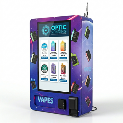 Optic Vending 32” Smart Touchscreen Wall Mount Vape/Pouch Vending Machine