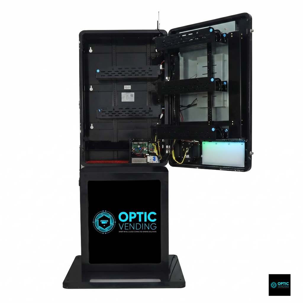 Optic Vending 32” Smart Touchscreen Vape/Pouch Vending Machine
