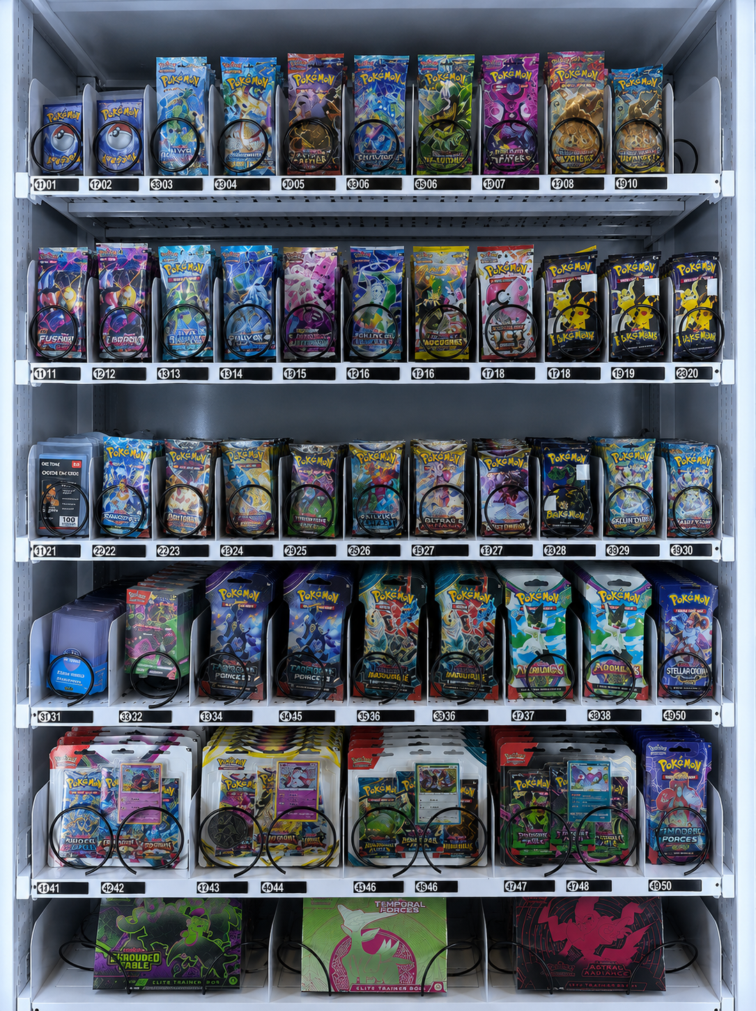 Optic Vending 22” Touchscreen Elevator Trading Card Vending Machine
