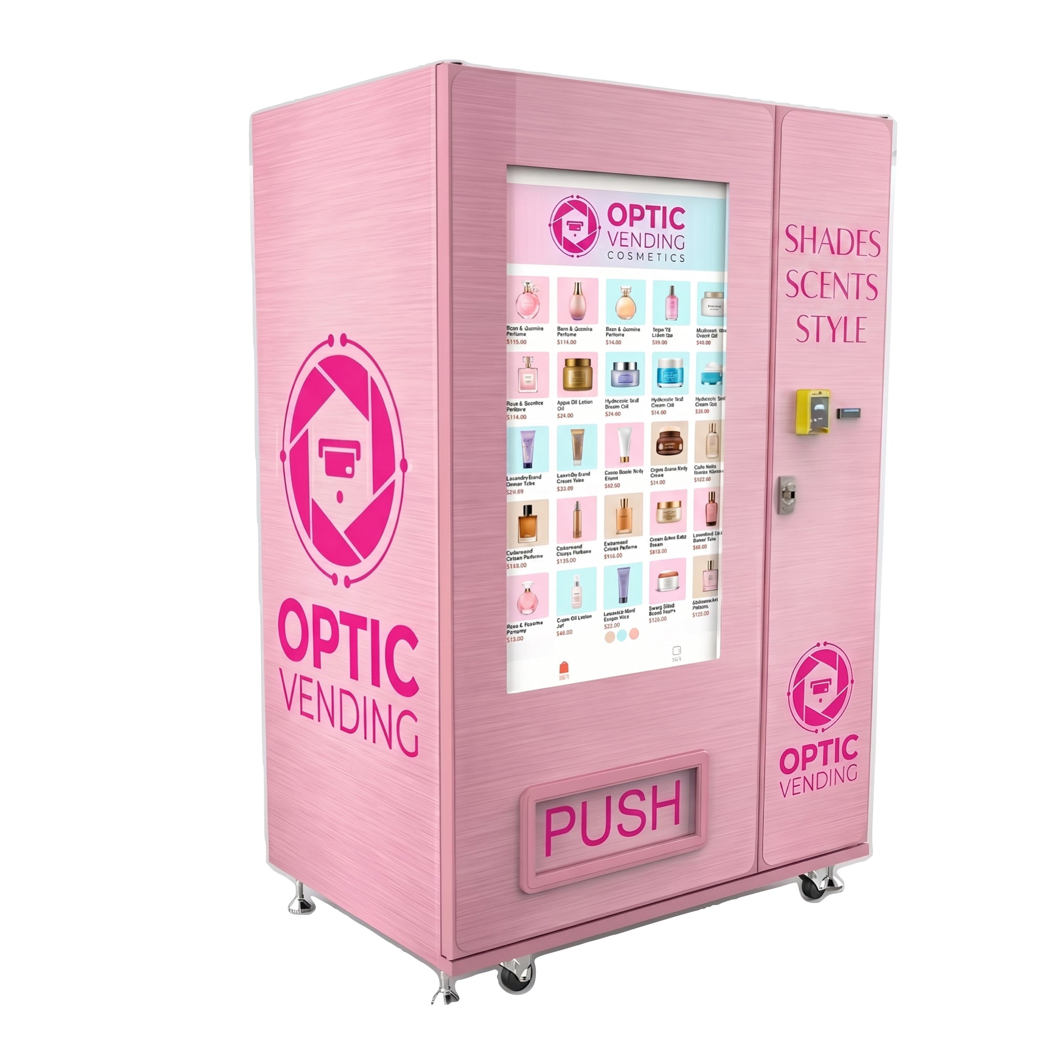 Optic Vending 49” Touchscreen Cosmetics Vending Machine