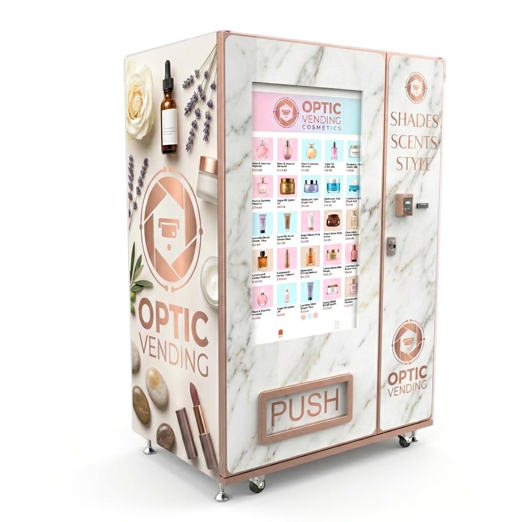 Optic Vending 49” Touchscreen Cosmetics Vending Machine