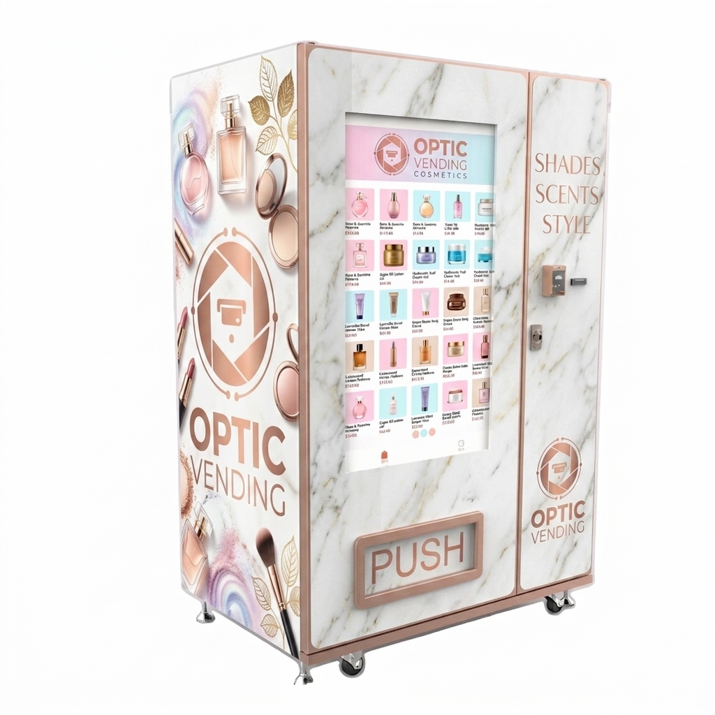 Optic Vending 49” Touchscreen Cosmetics Vending Machine