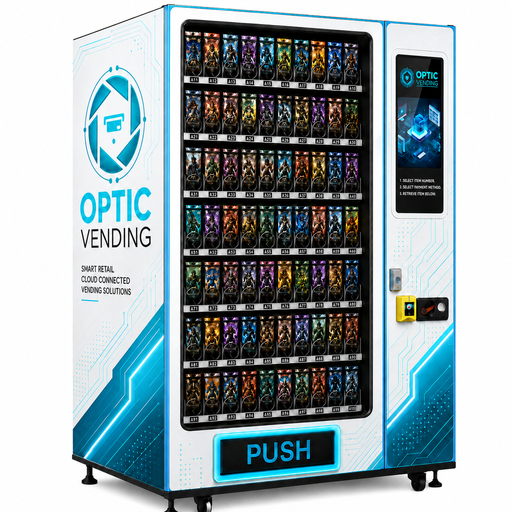 Optic Vending 22” Touchscreen Trading Card Vending Machine