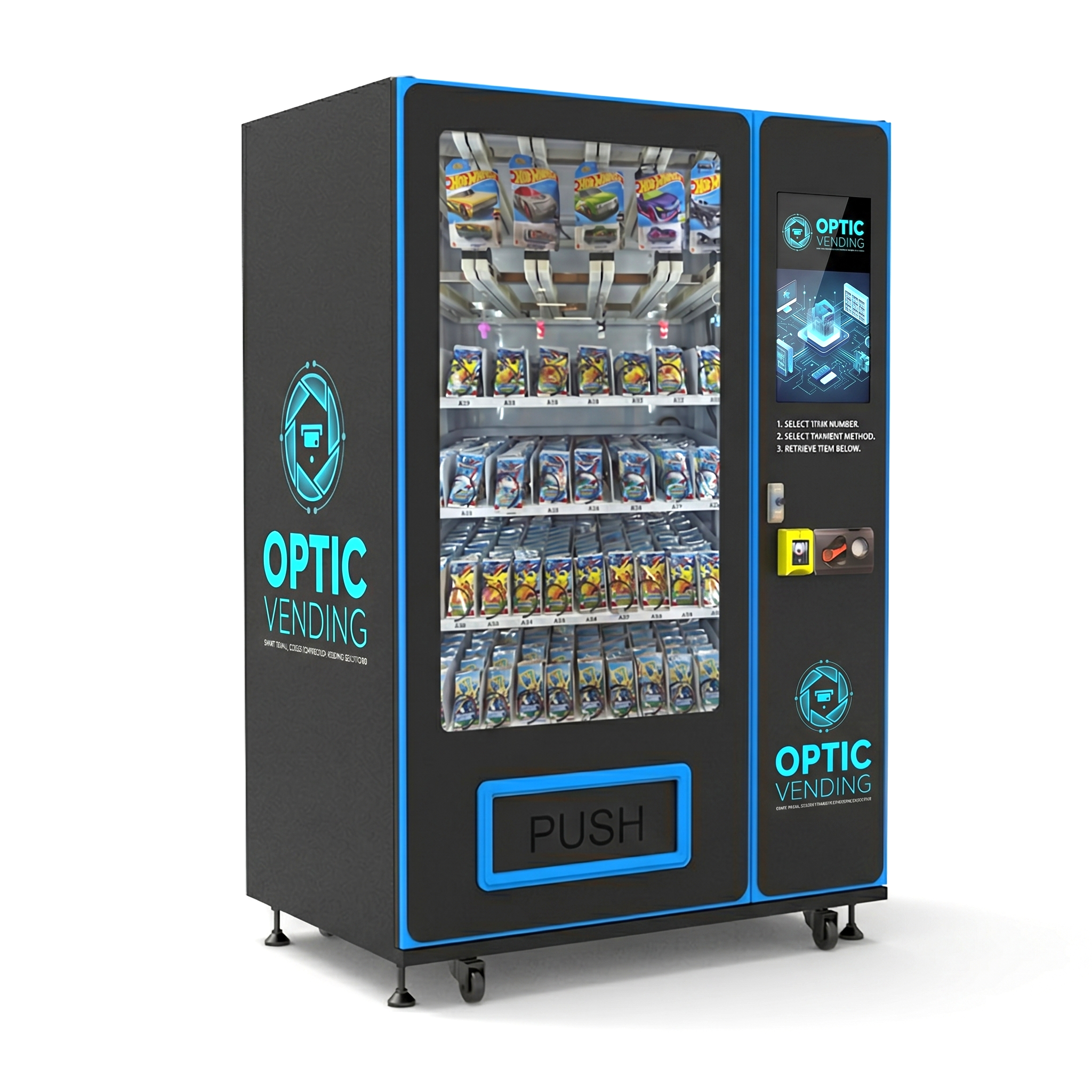 Optic Vending 22” Touchscreen Trading Card Vending Machine