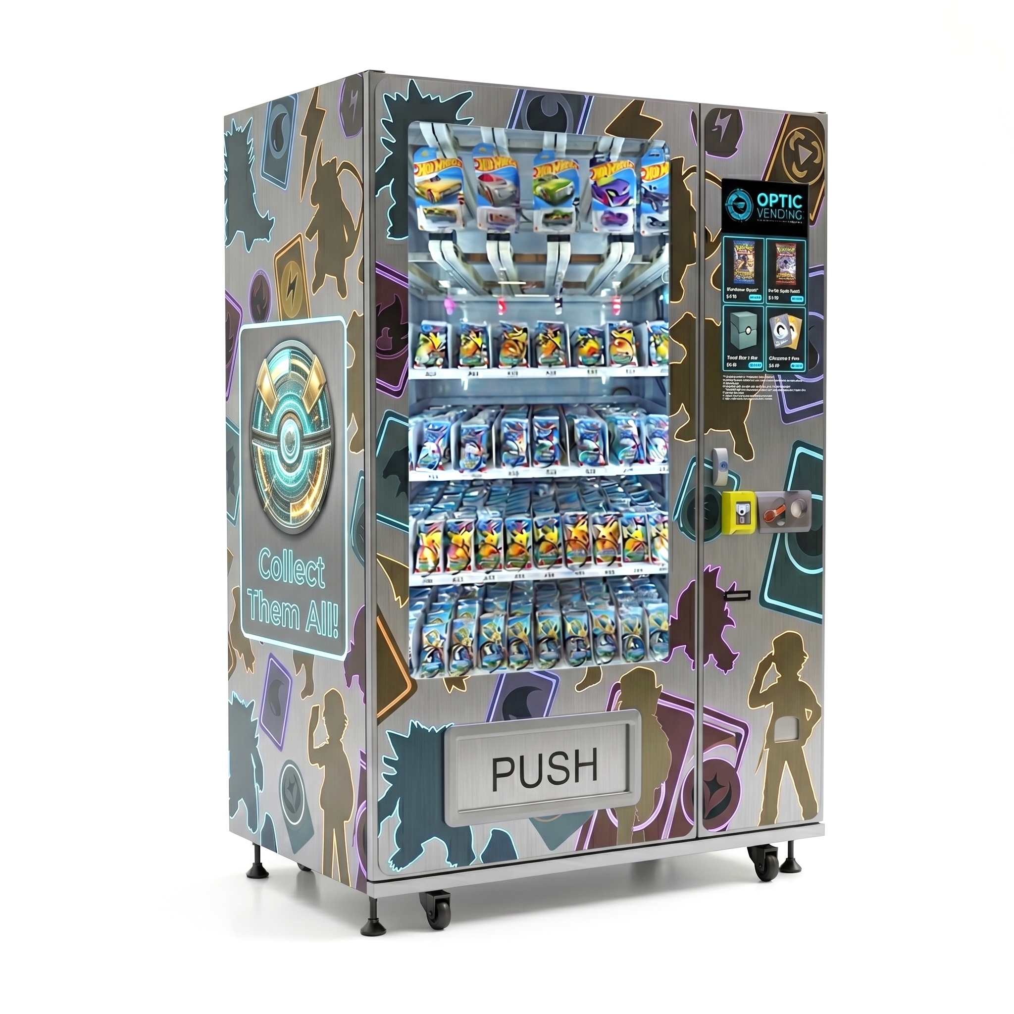 Optic Vending 22” Touchscreen Trading Card Vending Machine