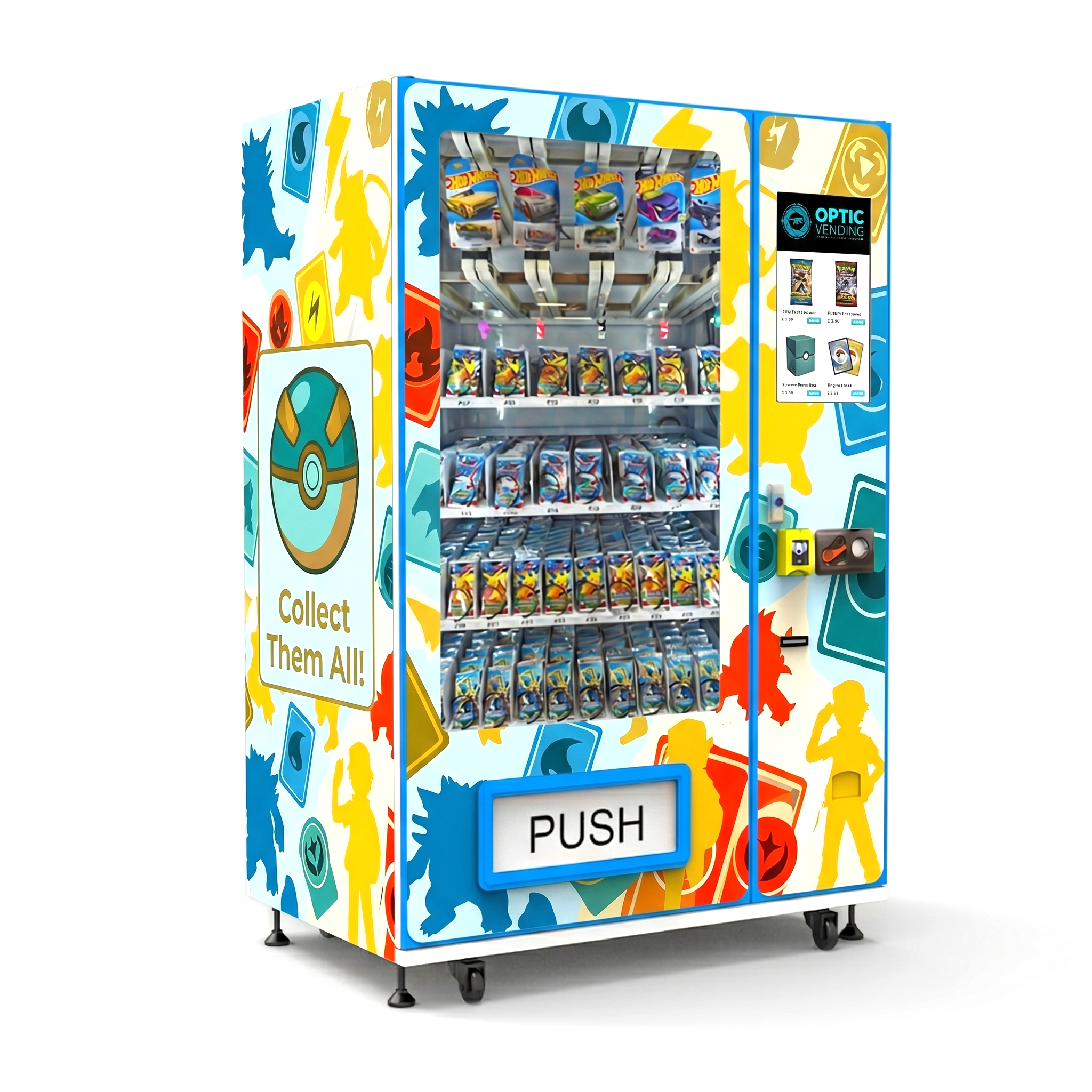 Optic Vending 22” Touchscreen Trading Card Vending Machine