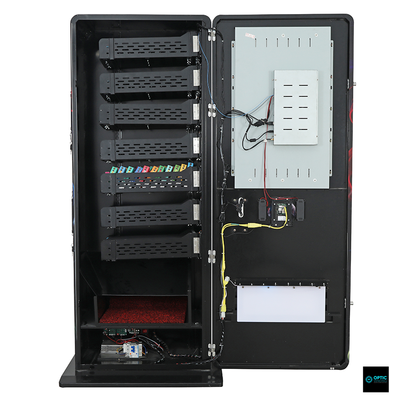 Optic Vending 32” Smart Touchscreen Free Standing Vape/Pouch Vending Machine